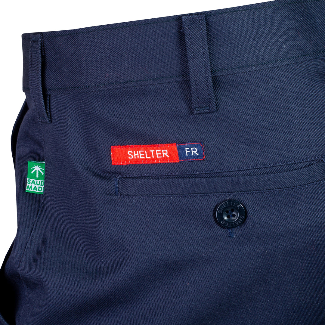 Shelter Jaguar FR Pants with CAT 2, 88/12 Cotton-Nylon, NFPA & ASTM Certified Workwear - 12 CAL, Navy