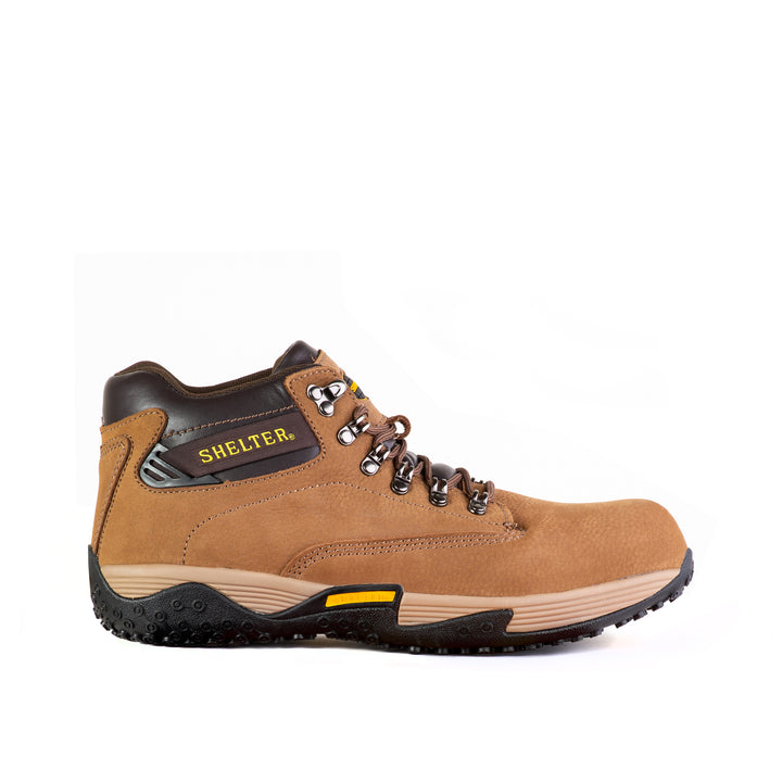 Shelter SH917 Industrial Safety Shoes for Men with Composite Toe, Durable Nubuck Upper, Slip-Resistant Sole & Breathable Lining