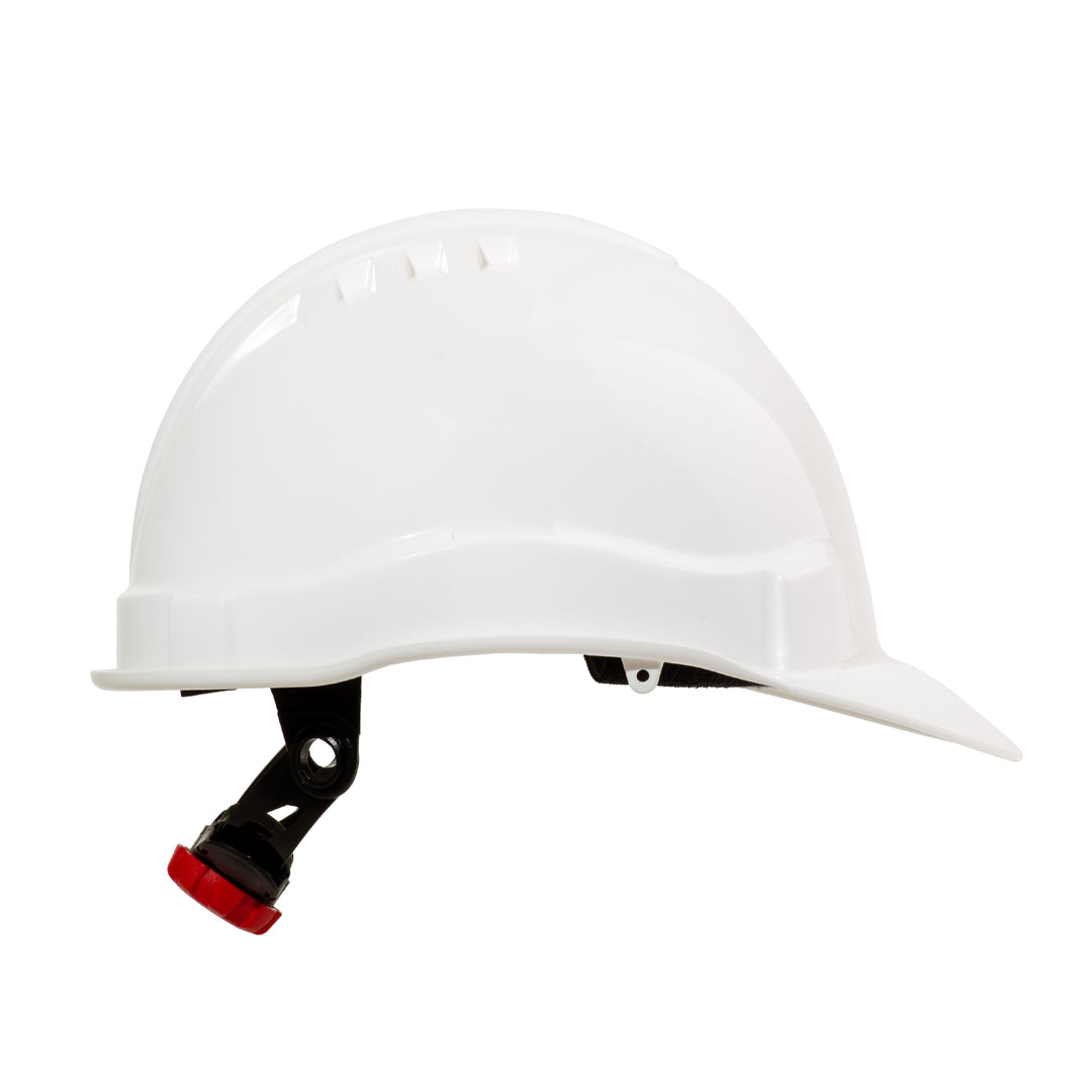 Shelter SH-F0100 Industrial Safety Helmet HDPE Protective Hard Hat Non-Vented with Adjustable Chin Strap for Construction Sites, Industrial Work, Engineering Projects, and Outdoor Work