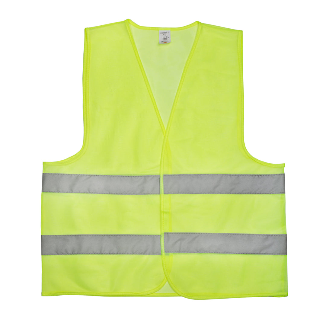 Shelter SH-V1011 High-Visibility Safety Vest 100% Polyester (60+5 GSM) with 5cm Reflective Tape & Velcro Closure