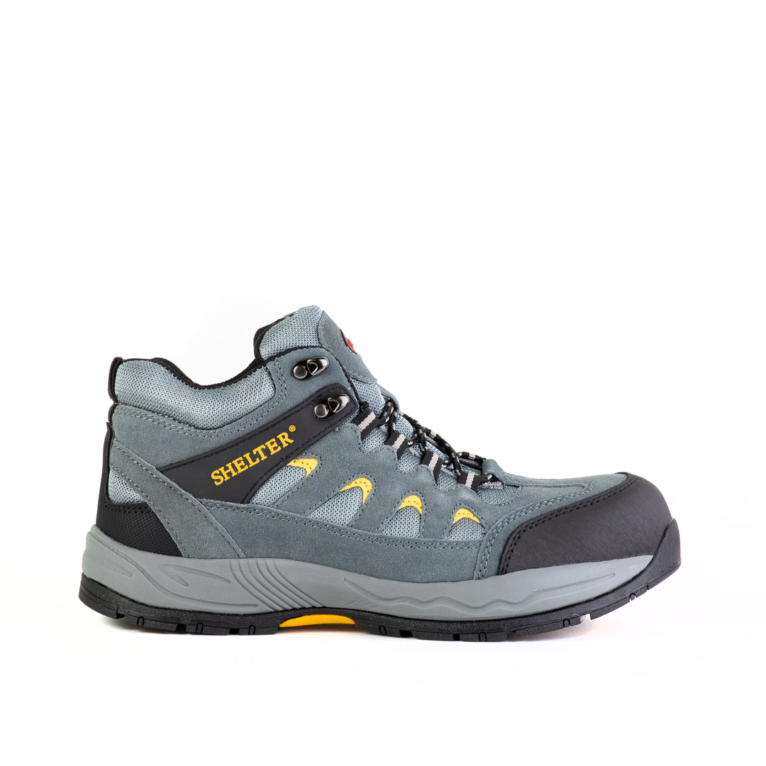 Shelter SH307 Industrial Safety Shoes with Steel Toe and Cow Split Leather