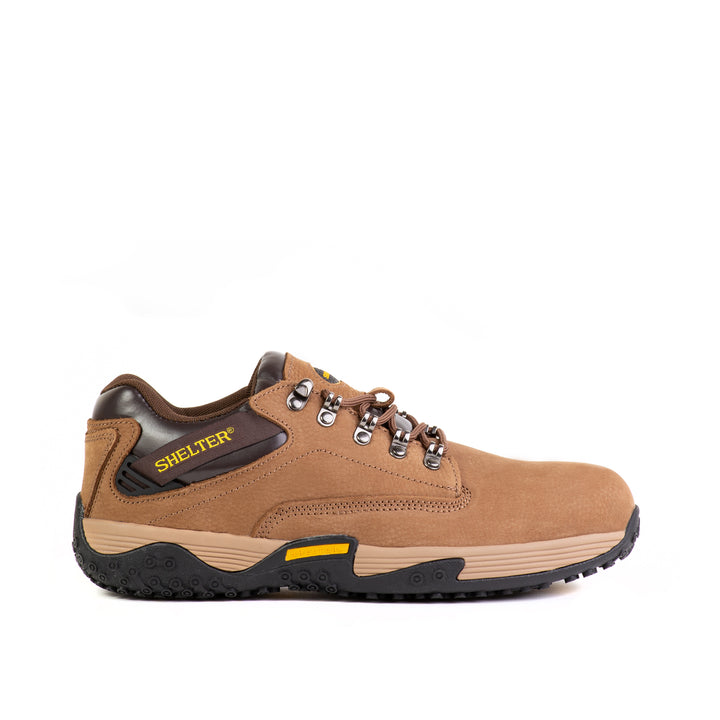 Shelter SH916 Industrial Safety Shoes for Men Durable Composite Toe Work Shoes with Nubuck Upper, Breathable Mesh Lining & Slip-Resistant Sole