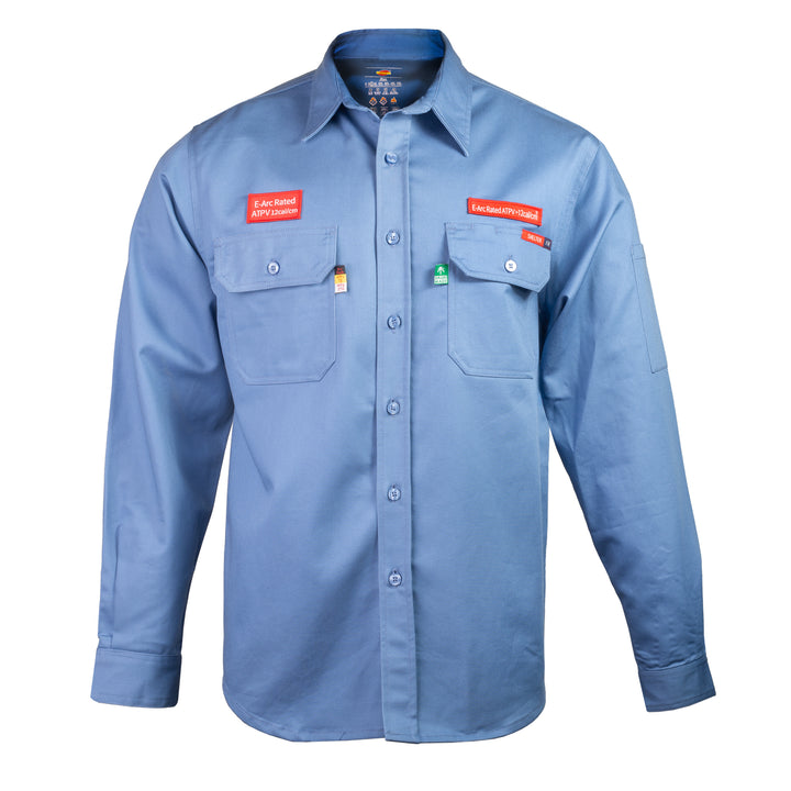 Shelter Jaguar 12 CAL FR Shirt with CAT 2, 88/12 Cotton-Nylon, NFPA 70E and NFPA 2112 Certified