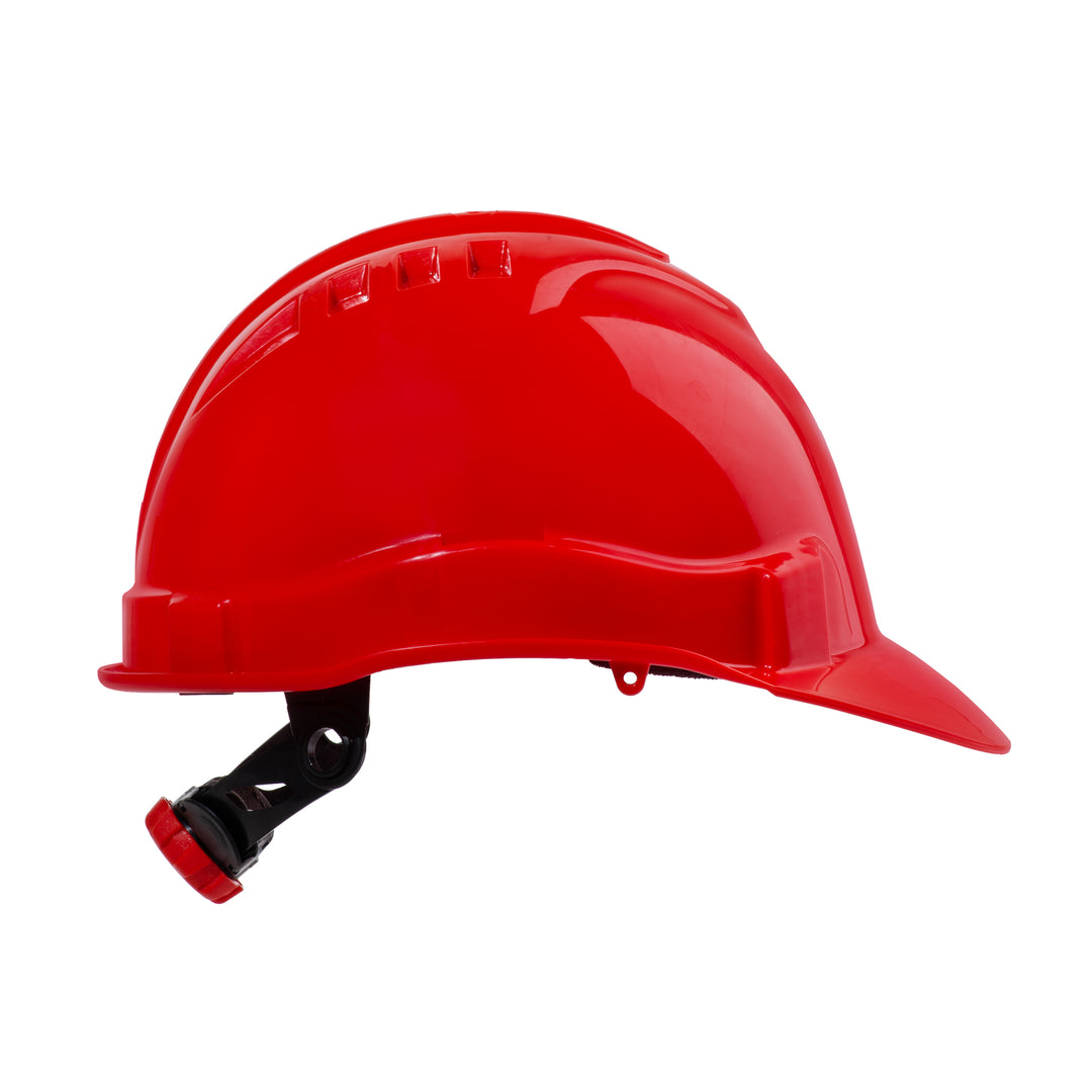 Shelter SH-F0100 Industrial Safety Helmet HDPE Protective Hard Hat Non-Vented with Adjustable Chin Strap for Construction Sites, Industrial Work, Engineering Projects, and Outdoor Work