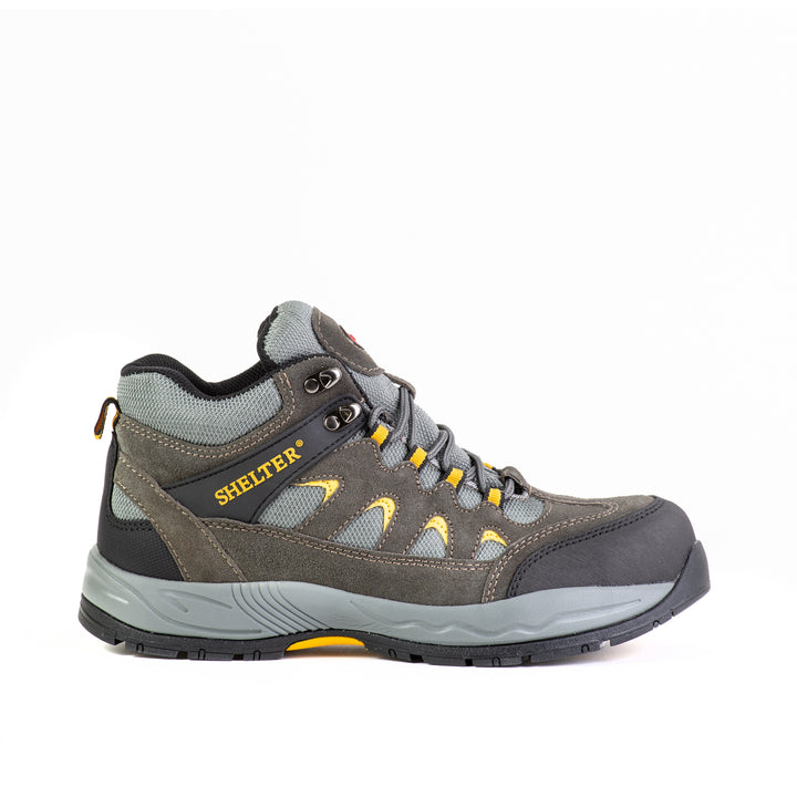 Shelter SH307 Industrial Safety Shoes with Steel Toe and Cow Split Leather