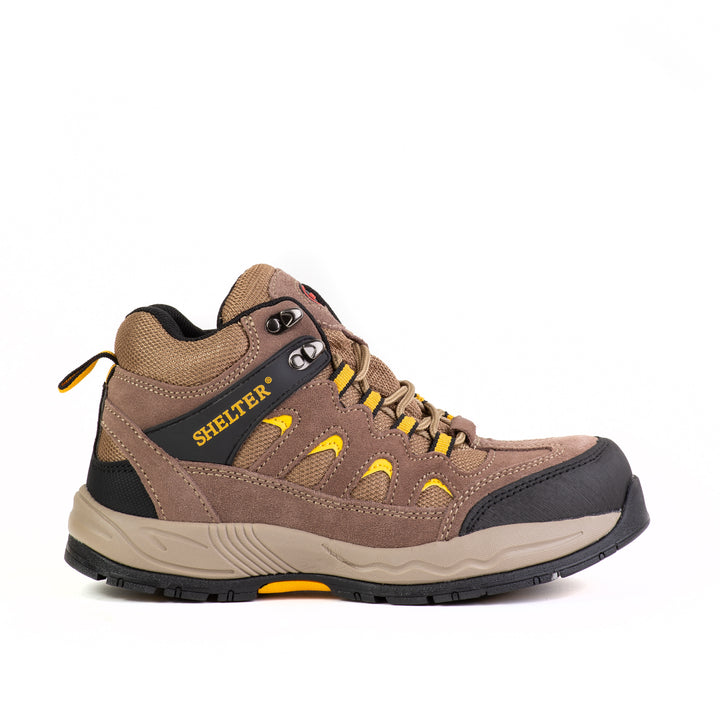 Shelter SH307 Industrial Safety Shoes with Steel Toe and Cow Split Leather