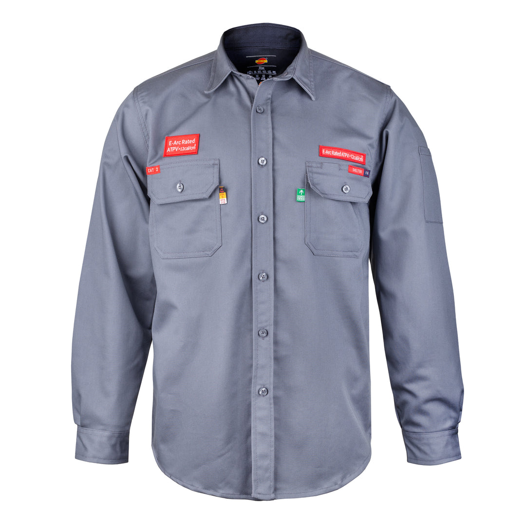 Shelter Jaguar 12 CAL FR Shirt with CAT 2, 88/12 Cotton-Nylon, NFPA 70E and NFPA 2112 Certified