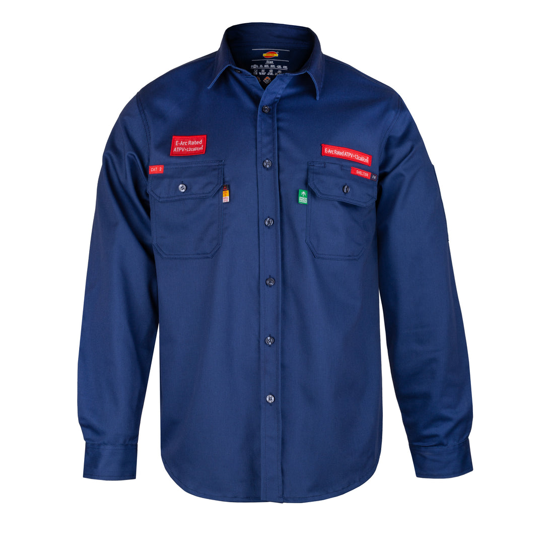 Shelter Jaguar 12 CAL FR Shirt with CAT 2, 88/12 Cotton-Nylon, NFPA 70E and NFPA 2112 Certified