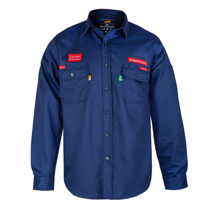 Shelter Jaguar 12 CAL FR Shirt with CAT 2, 88/12 Cotton-Nylon, NFPA 70E and NFPA 2112 Certified