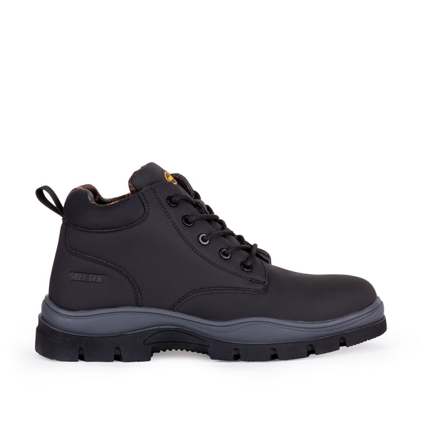 SHELTER SH-690 Industrial Safety Shoes with Flyknit Upper, Rubber Sole, Composite Toe Cap, Durable Mesh Lining