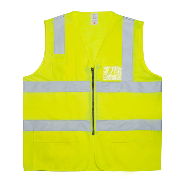 Shelter SH-V1100 High Visibility Safety Vest Reflective Tape, EN471 Class 2 Compliant, Workwear for Construction & Road Safety