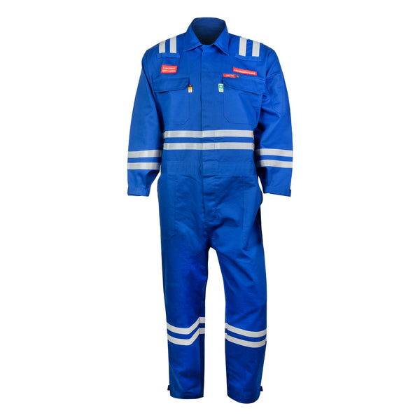 Shelter Jaguar 12 CAL FR Coverall with CAT 2, 88/12 Cotton-Nylon, 1” Reflective Tape, NFPA & ASTM Certified