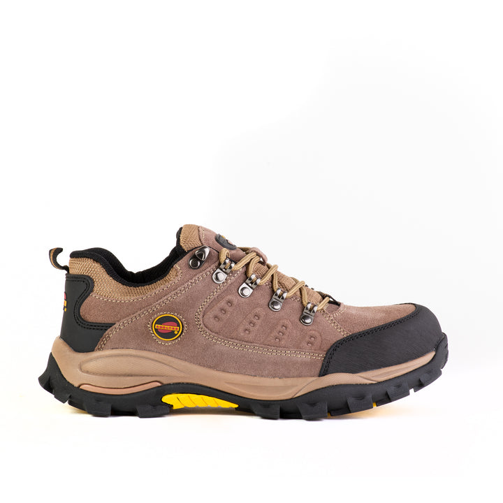 Shelter SH303 Industrial Safety Shoes for Men Steel Toe Work Shoes with Cow Split Leather, Breathable Mesh Lining & Slip-Resistant Sole