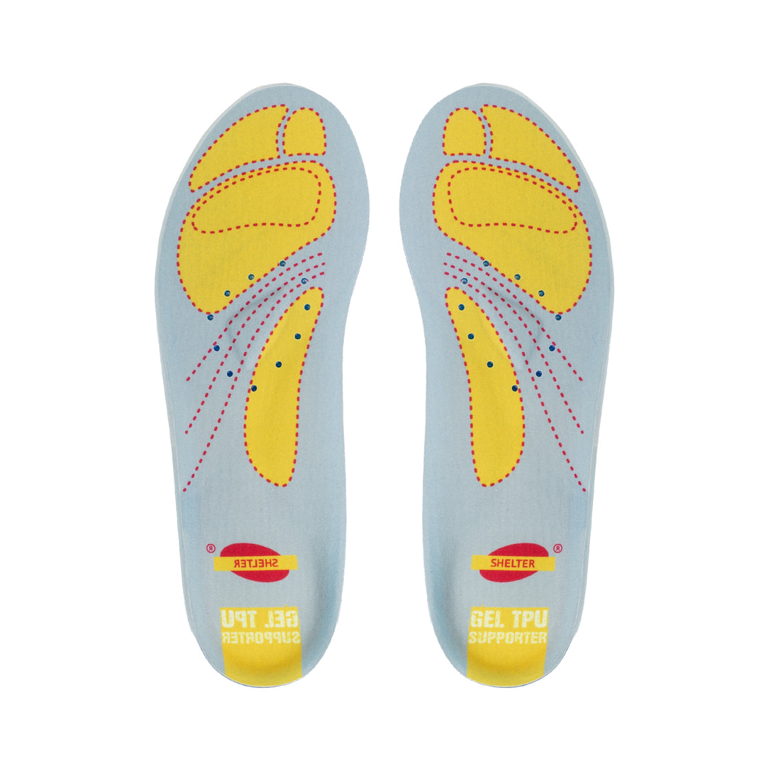Shelter Platinum Footbed Jell Insole for Superior Comfort and Support