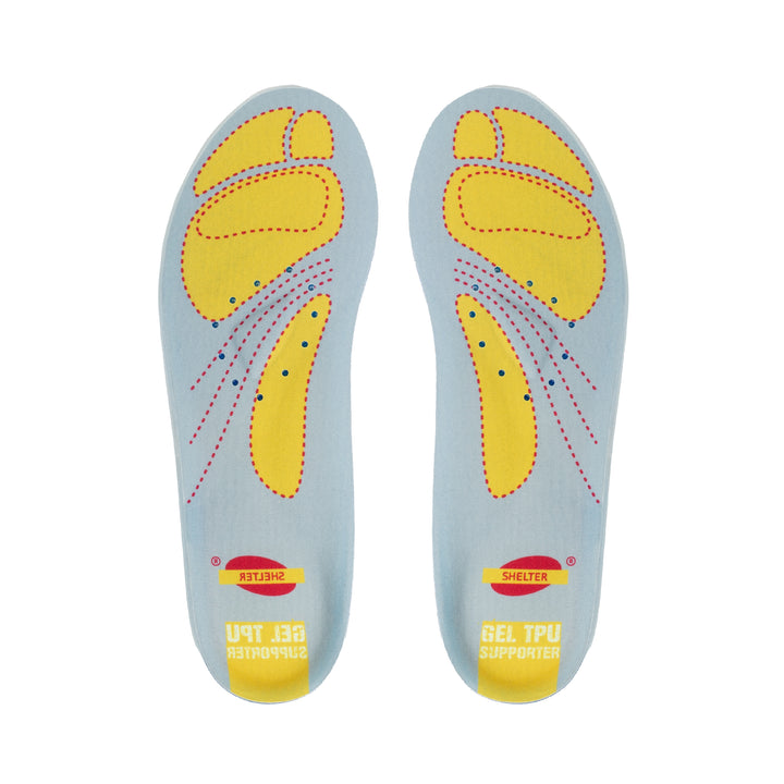 Shelter Platinum Footbed Jell Insole for Superior Comfort and Support