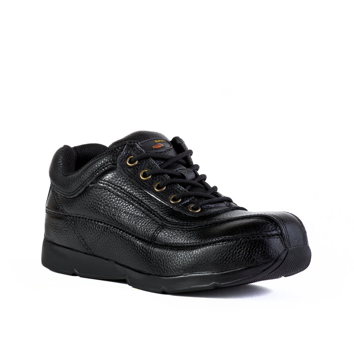 Shelter SH707S Industrial Safety Shoes with Steel Toe, Protection, and Comfort - Black