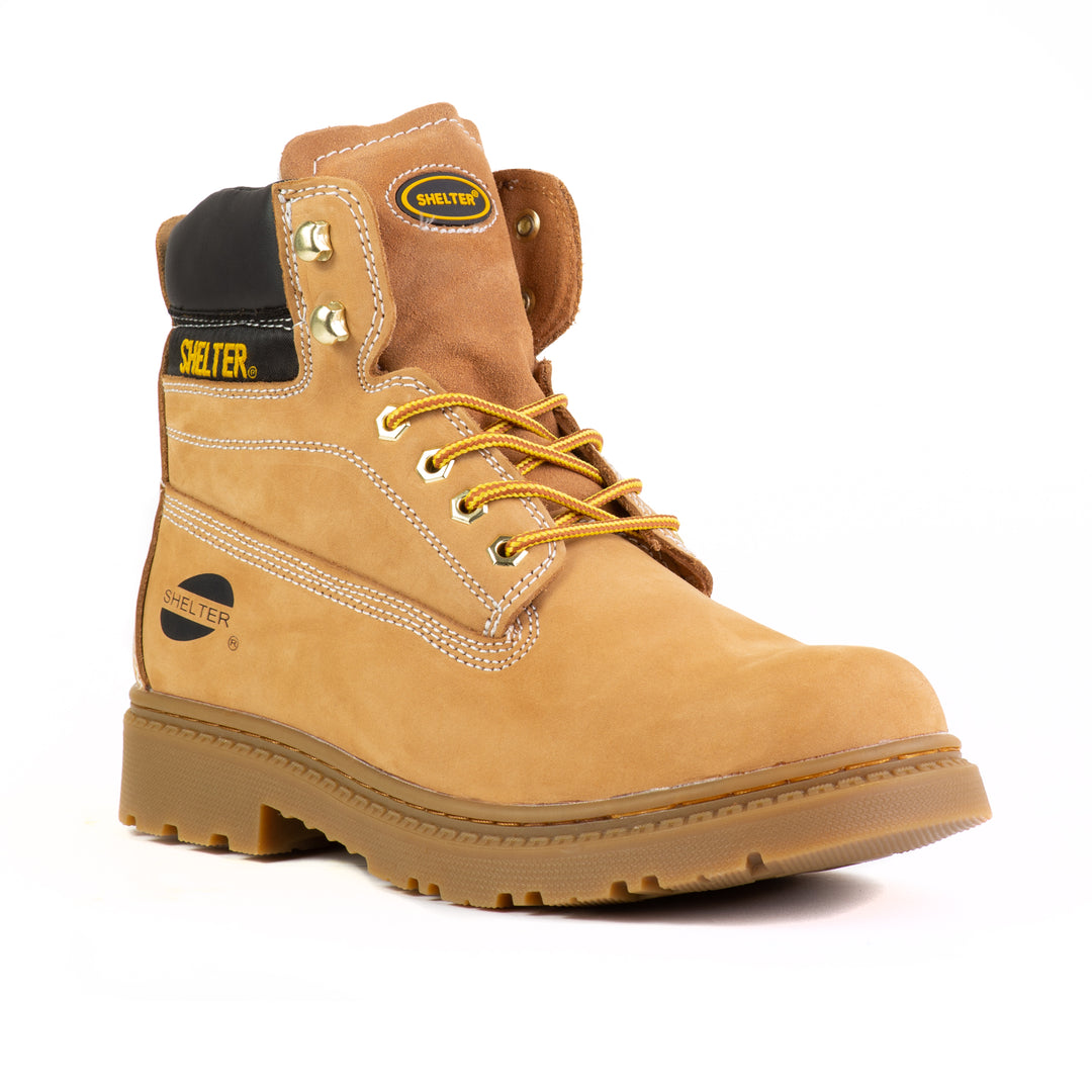 Shelter SH590 Industrial Safety Shoes for Men Lightweight Steel Toe Safety Shoes Comfortable and Anti Puncture
