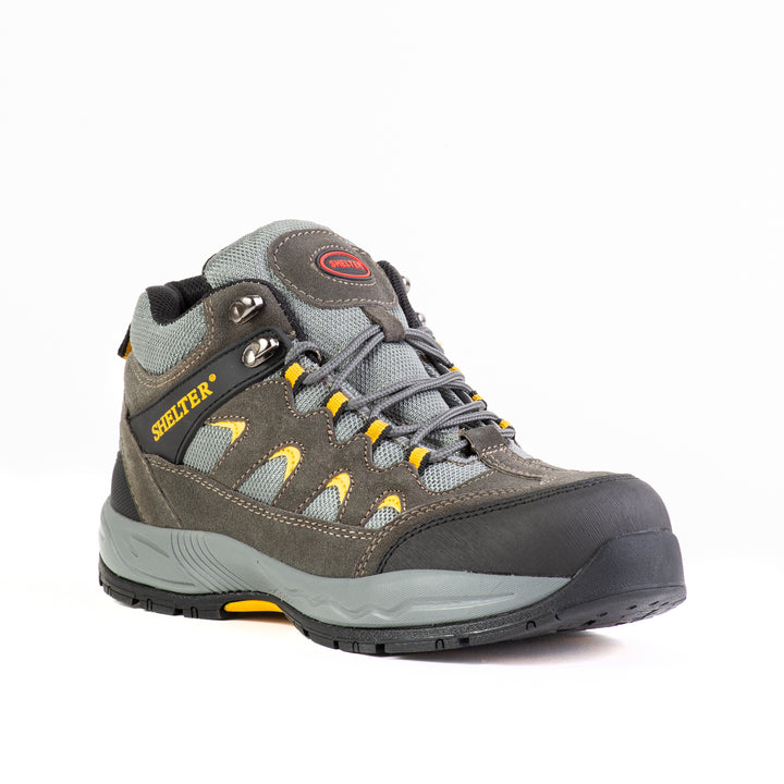 Shelter SH307 Industrial Safety Shoes with Steel Toe and Cow Split Leather