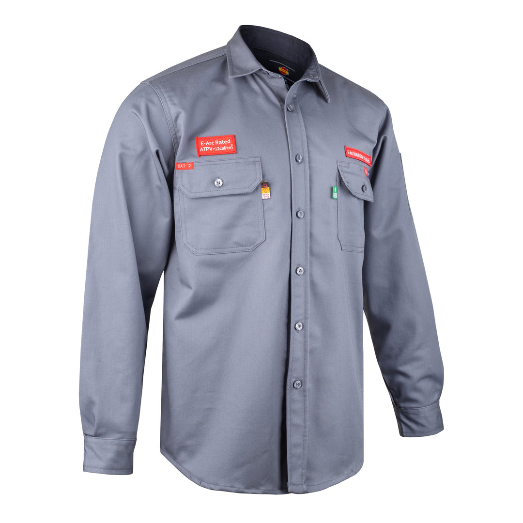 Shelter Jaguar 12 CAL FR Shirt with CAT 2, 88/12 Cotton-Nylon, NFPA 70E and NFPA 2112 Certified