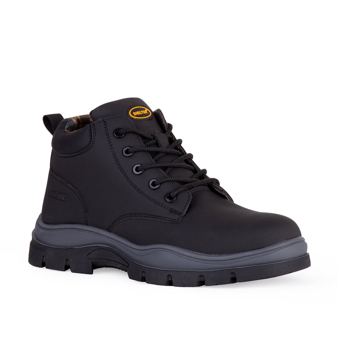 SHELTER SH-690 Industrial Safety Shoes with Flyknit Upper, Rubber Sole, Composite Toe Cap, Durable Mesh Lining