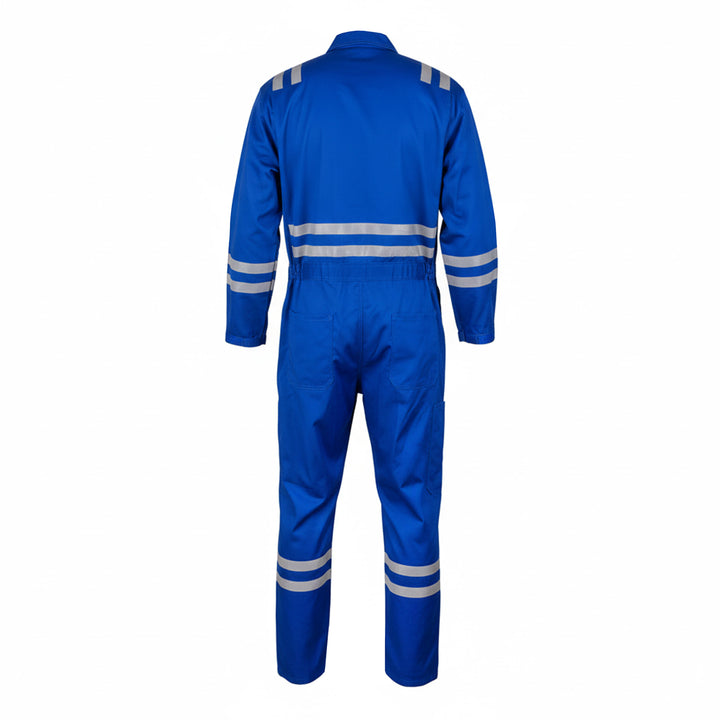 Shelter Leopard 600 FR 8 CAL ATPV Coverall with CAT 2, 100% Cotton, 1” Reflective Tape, NFPA & ASTM Certified