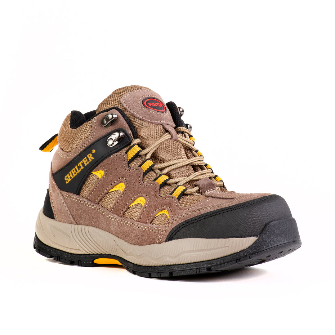 Shelter SH307 Industrial Safety Shoes with Steel Toe and Cow Split Leather