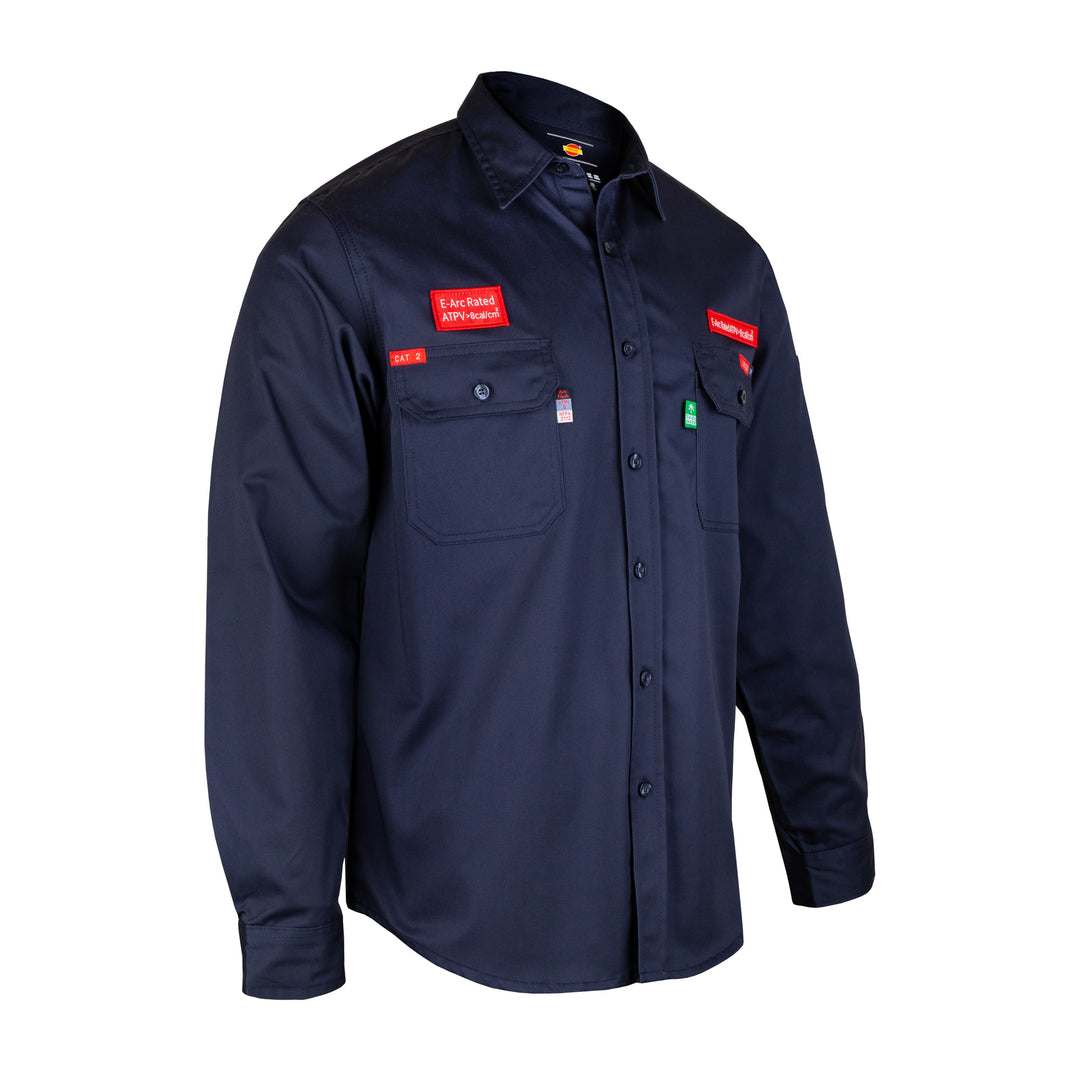 Shelter Leopard 600 8 CAL ATPV FR Shirt with 100% Cotton and CAT 2, NFPA 70E & ASTM Certified Workwear