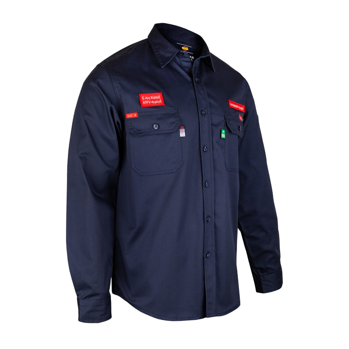 Shelter Leopard 600 8 CAL ATPV FR Shirt with 100% Cotton and CAT 2, NFPA 70E & ASTM Certified Workwear