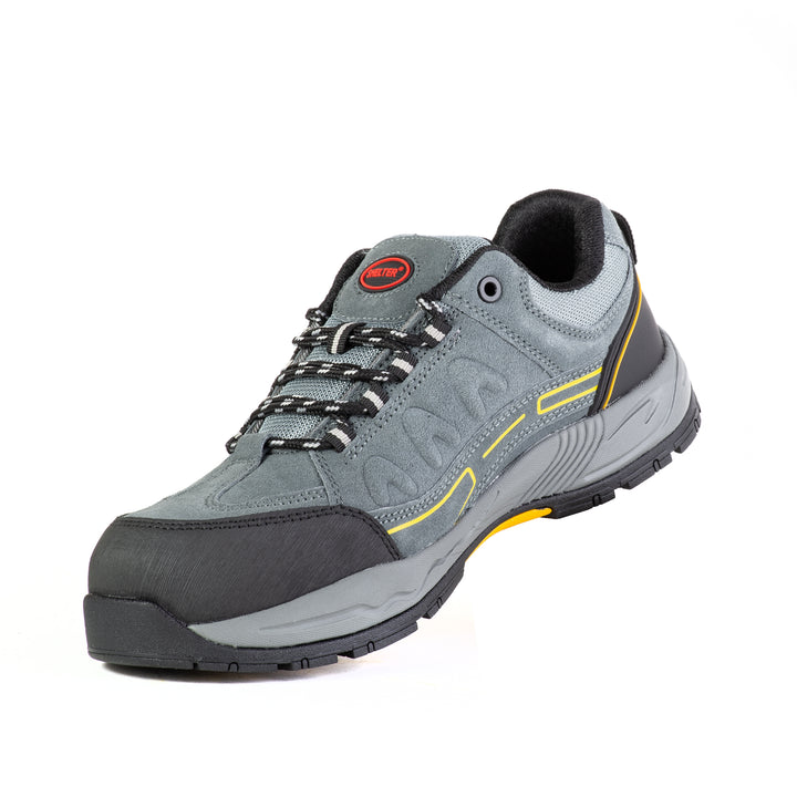 Shelter SH305 Safety Shoes Durable Cow Split Leather Upper with Steel Toe Cap for Maximum Protection