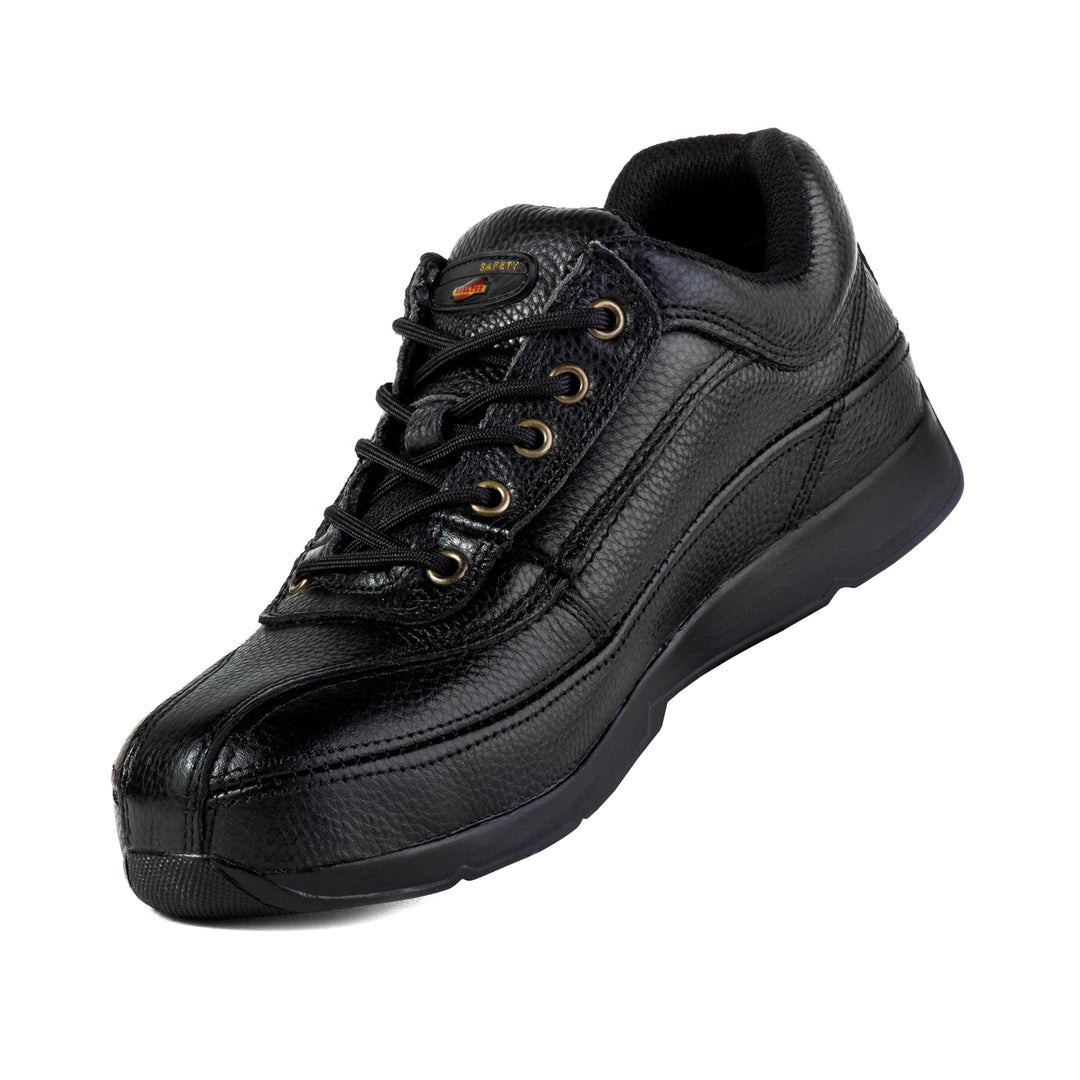 Shelter SH707S Industrial Safety Shoes with Steel Toe, Protection, and Comfort - Black