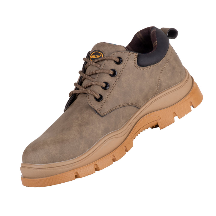 SHELTER SH-691 Lightweight Safety Shoes with Flyknit Upper, Rubber Sole, Composite Toe Cap, Breathable Mesh Lining