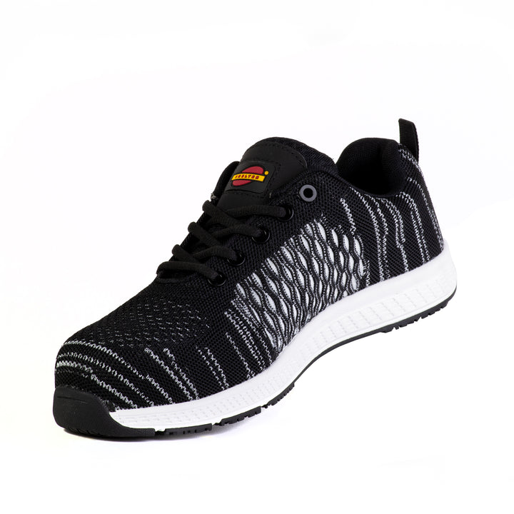 Shelter SH401 Industrial Safety Shoes for Men Lightweight Breathable Work Shoes with Composite Toe, Anti Puncture and Slip Resistant Sole - Black