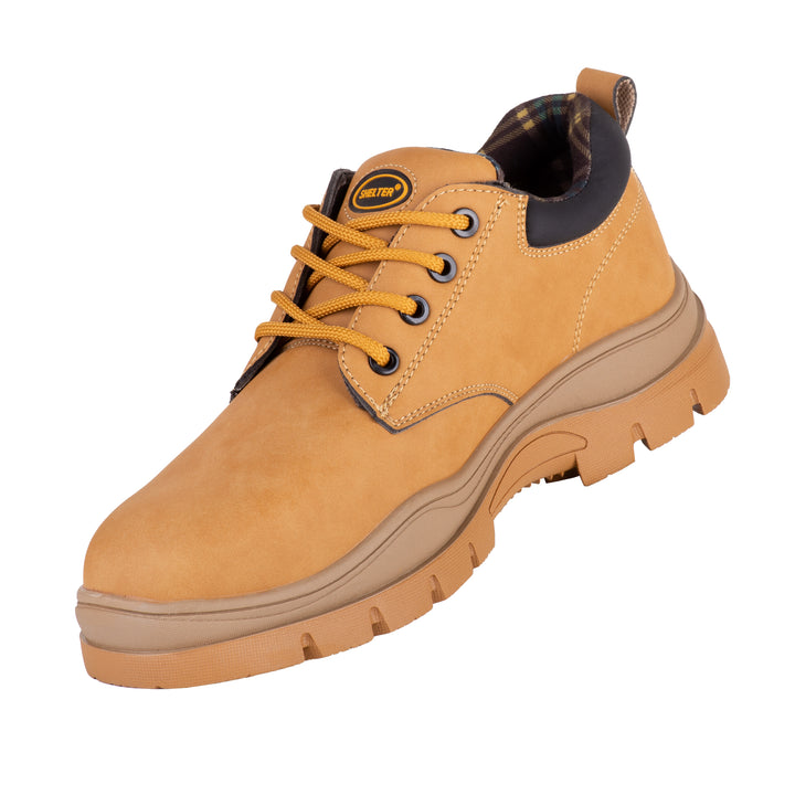 SHELTER SH-691 Lightweight Safety Shoes with Flyknit Upper, Rubber Sole, Composite Toe Cap, Breathable Mesh Lining