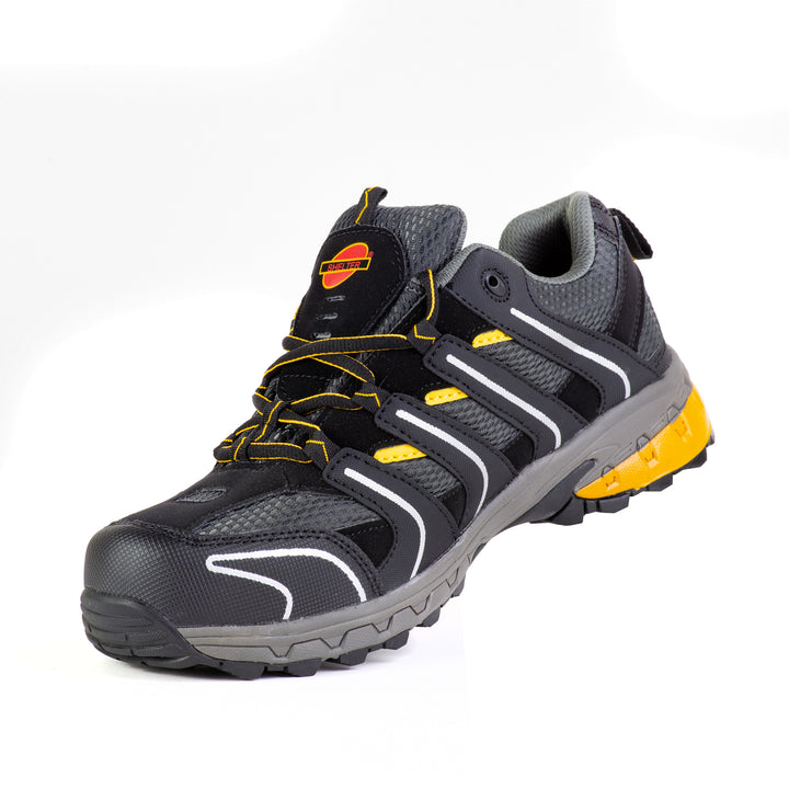 Shelter SH400 Industrial Safety Shoes with Composite Toe - Black