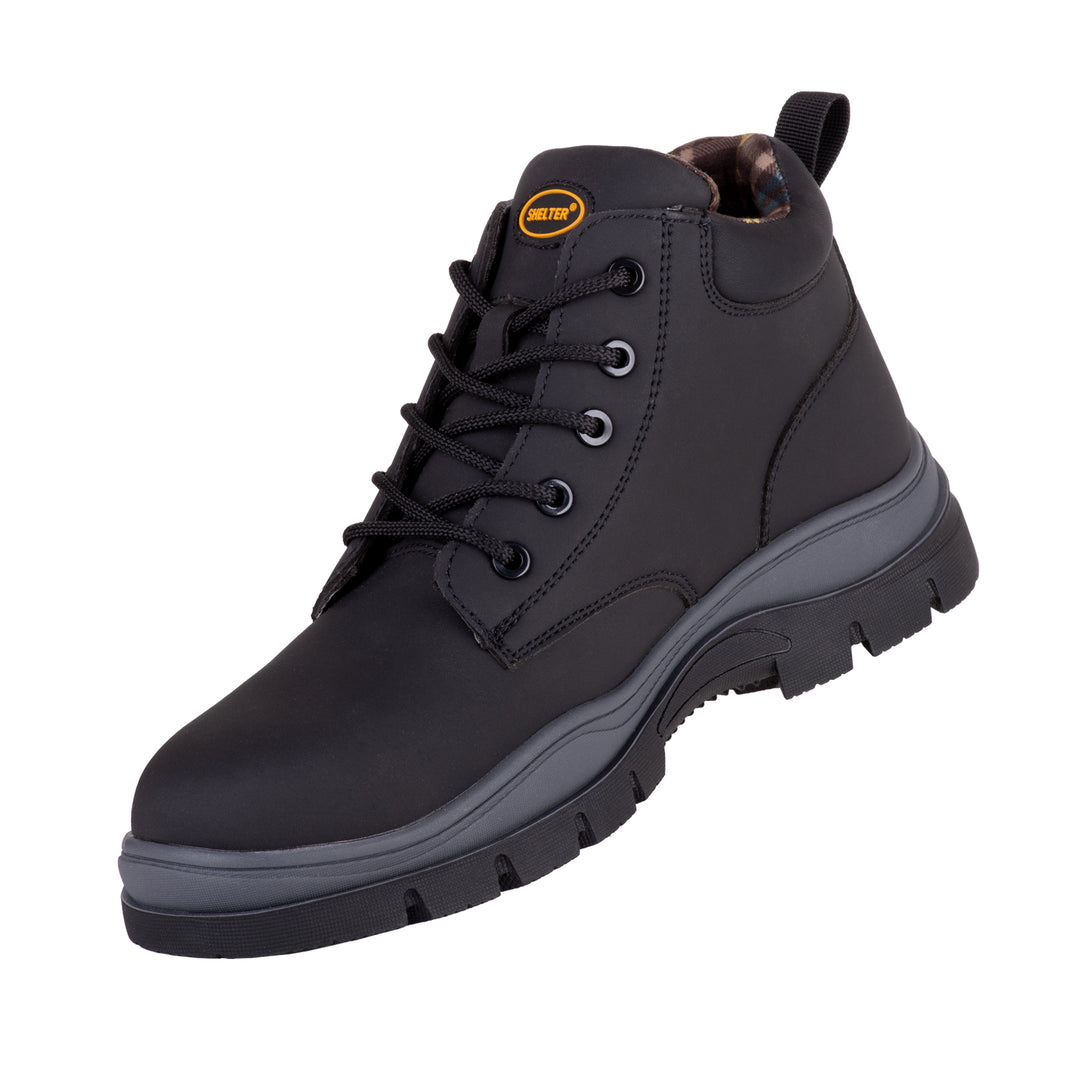 SHELTER SH-690 Industrial Safety Shoes with Flyknit Upper, Rubber Sole, Composite Toe Cap, Durable Mesh Lining