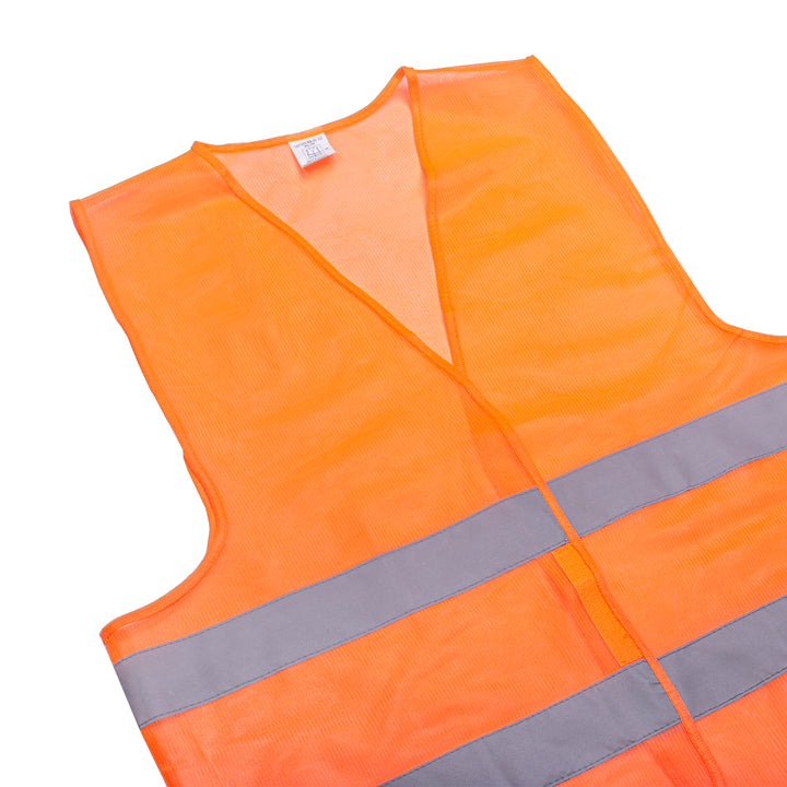 Shelter SH-V1011 High-Visibility Safety Vest 100% Polyester (60+5 GSM) with 5cm Reflective Tape & Velcro Closure