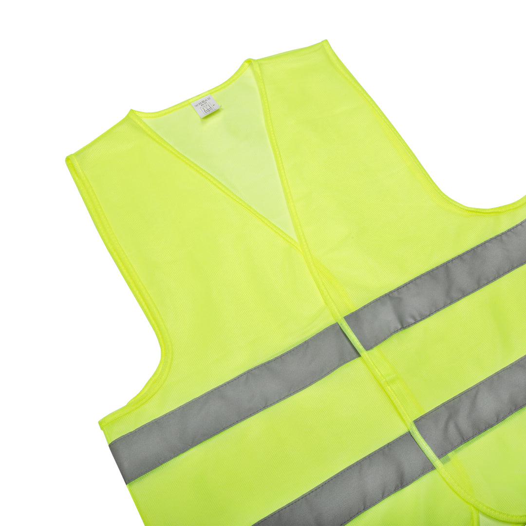 Shelter SH-V1011 High-Visibility Safety Vest 100% Polyester (60+5 GSM) with 5cm Reflective Tape & Velcro Closure
