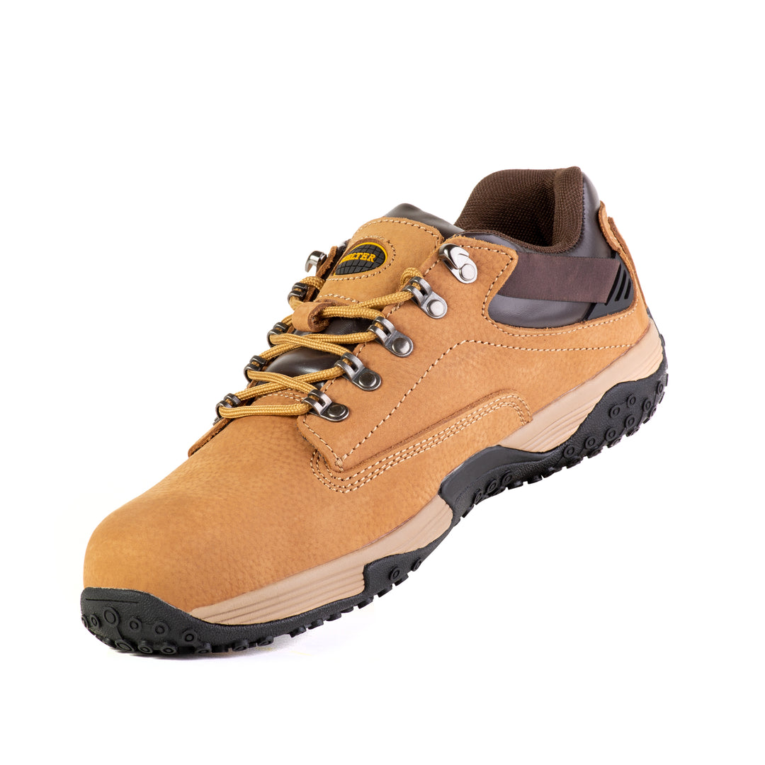 Shelter SH916 Industrial Safety Shoes for Men Durable Composite Toe Work Shoes with Nubuck Upper, Breathable Mesh Lining & Slip-Resistant Sole