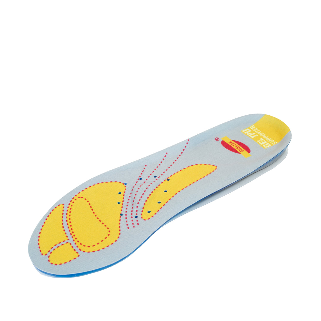 Shelter Platinum Footbed Jell Insole for Superior Comfort and Support