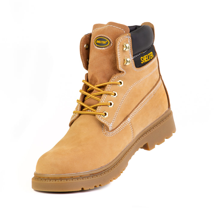 Shelter SH590 Industrial Safety Shoes for Men Lightweight Steel Toe Safety Shoes Comfortable and Anti Puncture