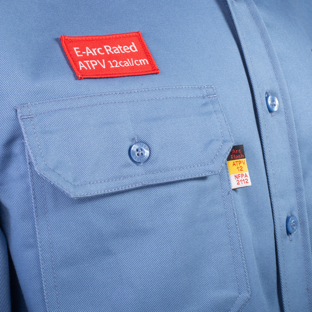 Shelter Jaguar 12 CAL FR Shirt with CAT 2, 88/12 Cotton-Nylon, NFPA 70E and NFPA 2112 Certified