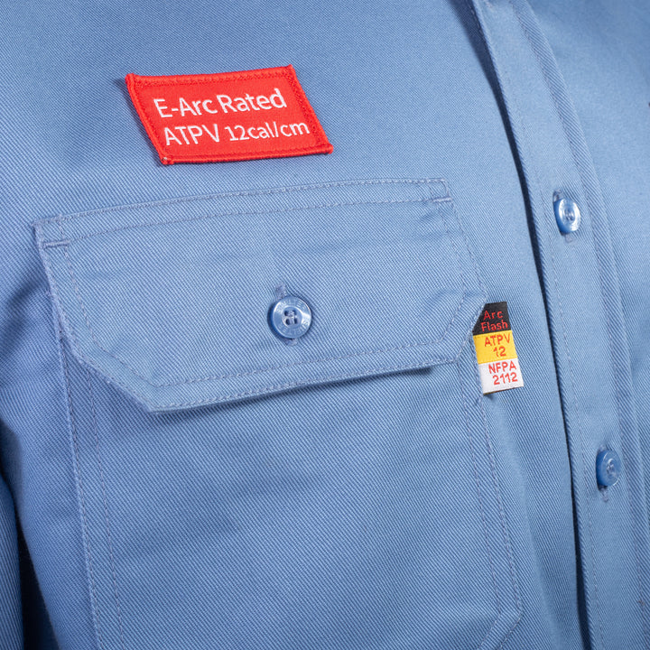 Shelter Jaguar 12 CAL FR Shirt with CAT 2, 88/12 Cotton-Nylon, NFPA 70E and NFPA 2112 Certified