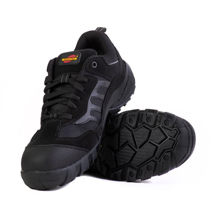 Shelter SH908 Industrial Safety Shoes for Men Lightweight Work Shoes with Composite Toe, Kevlar Insole, Breathable Mesh Lining & Slip-Resistant Sole