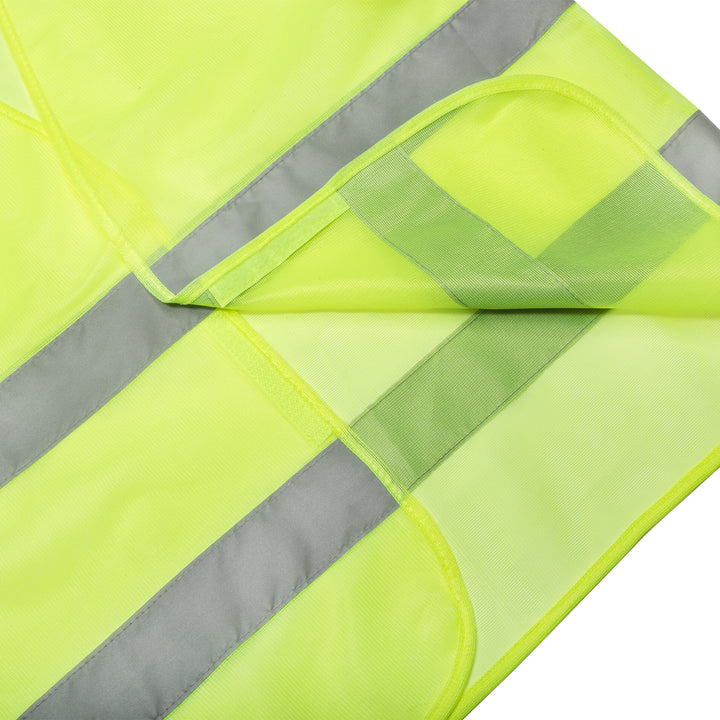 Shelter SH-V1011 High-Visibility Safety Vest 100% Polyester (60+5 GSM) with 5cm Reflective Tape & Velcro Closure