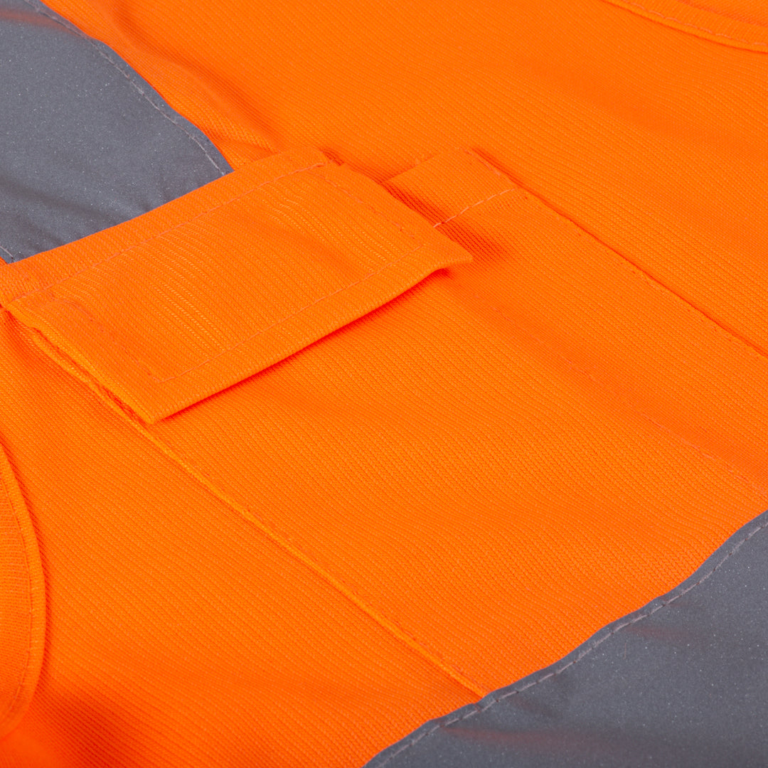 Shelter SH-V1100 High Visibility Safety Vest Reflective Tape, EN471 Class 2 Compliant, Workwear for Construction & Road Safety