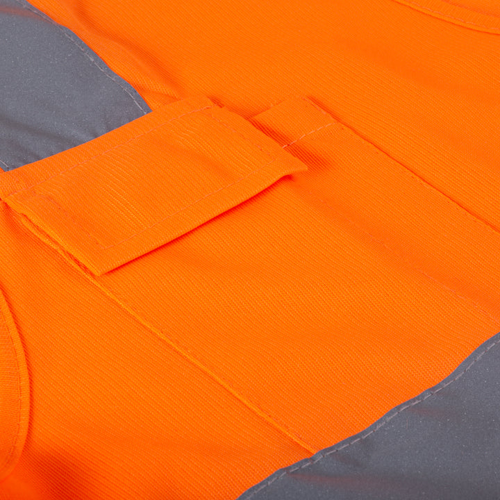 Shelter SH-V1100 High Visibility Safety Vest Reflective Tape, EN471 Class 2 Compliant, Workwear for Construction & Road Safety