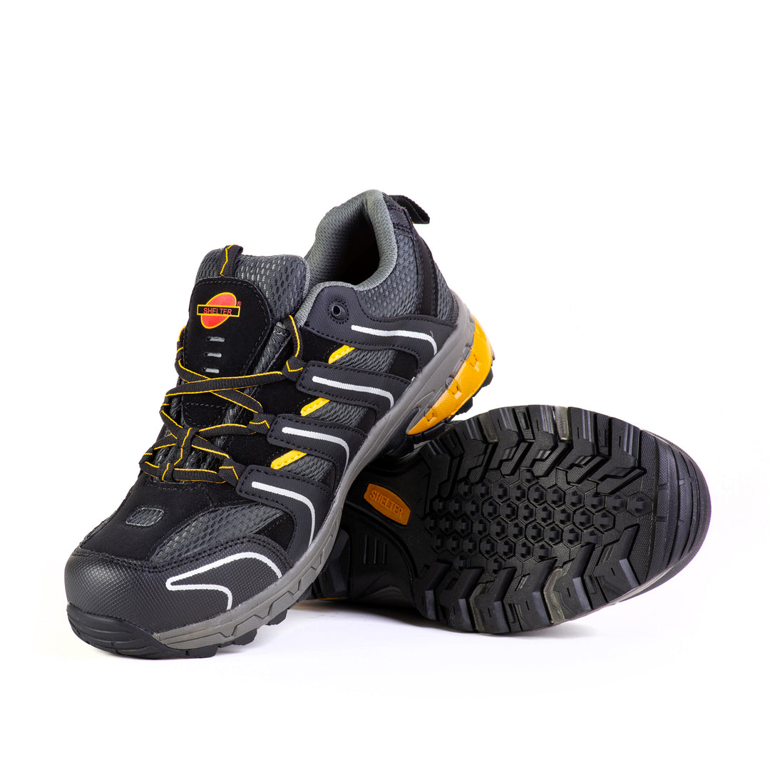Shelter SH400 Industrial Safety Shoes with Composite Toe - Black