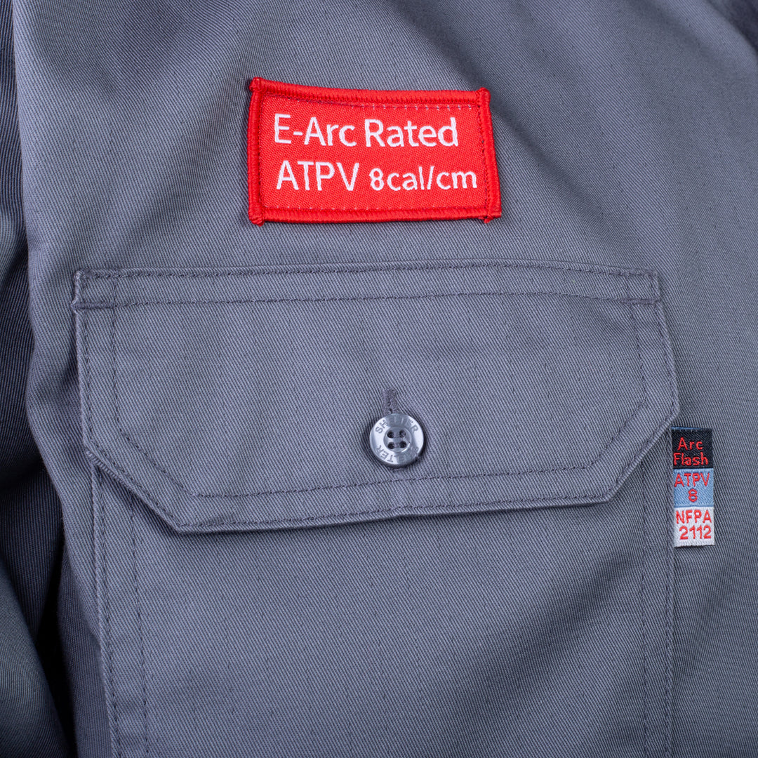 Shelter Leopard 600 FR CAT 2 Shirt with 100% Cotton and ATPV 8 CAL, NFPA 70E & ASTM Certified Workwear
