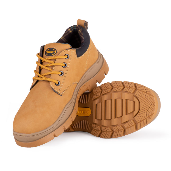 SHELTER SH-691 Lightweight Safety Shoes with Flyknit Upper, Rubber Sole, Composite Toe Cap, Breathable Mesh Lining