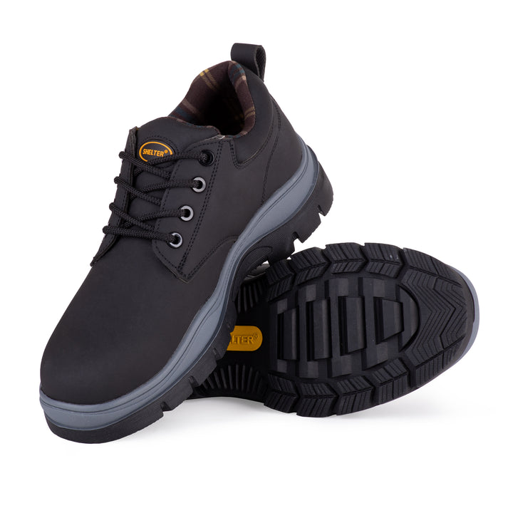 SHELTER SH-691 Lightweight Safety Shoes with Flyknit Upper, Rubber Sole, Composite Toe Cap, Breathable Mesh Lining